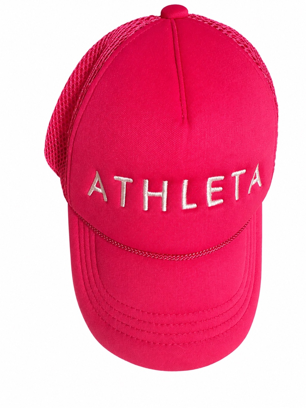 Athleta Girl Pink Mesh Trucker Hat One Size Adjustable